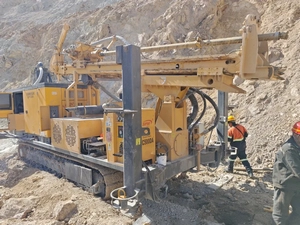RC exploration drilling site for China Color Kingtai in Africa